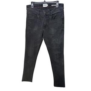 People Dnm Dpt Men’s Black Slim Fit Jeans W32 Black High Rise Streetwear Casual